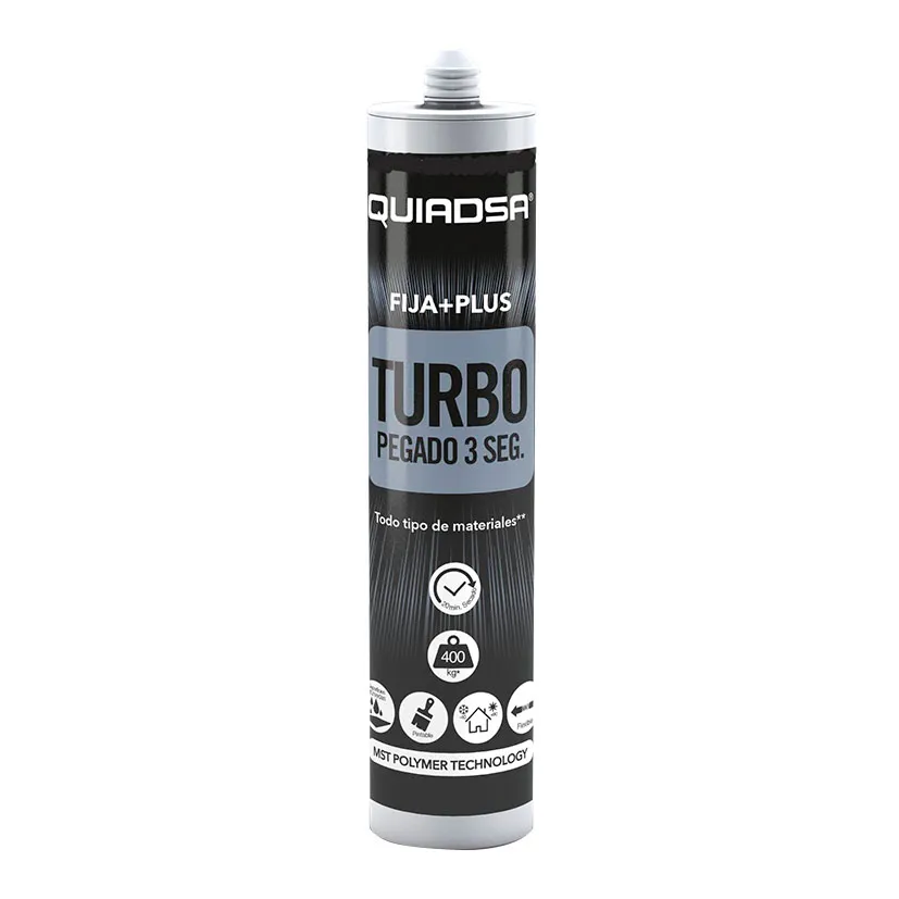 Adhesivo Fija Plus QUIADSA Turbo 290 ml Blanco