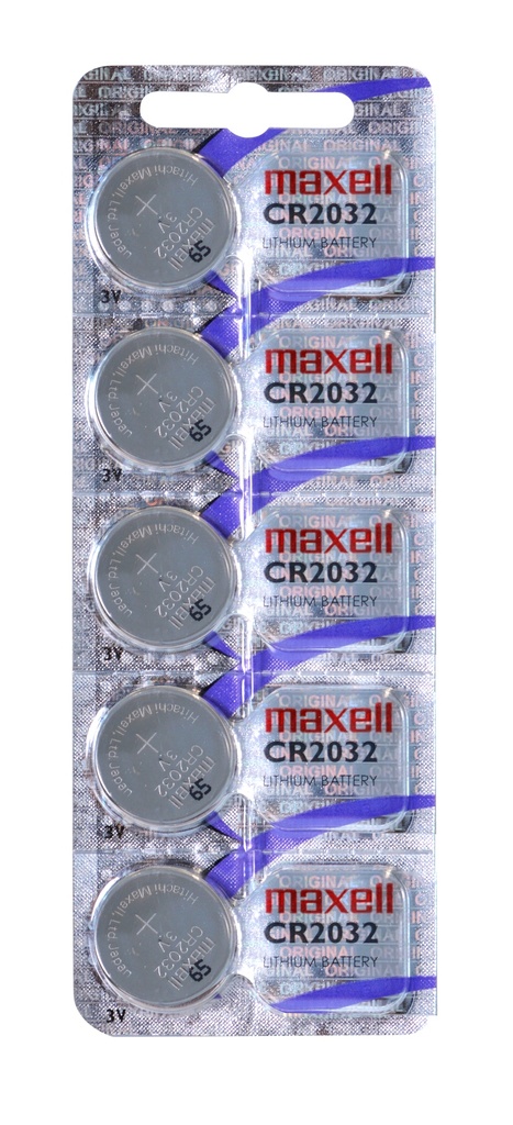 [CR2032 E-B5 MXL] Pila Botón CR2032 E-Blister 5Pcs MXL