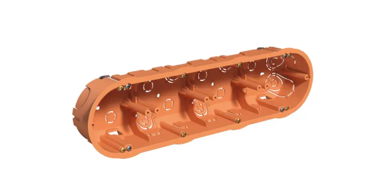 [3261] Caja Mecanismos Pladur 4mec. 209x67x45 Naranja