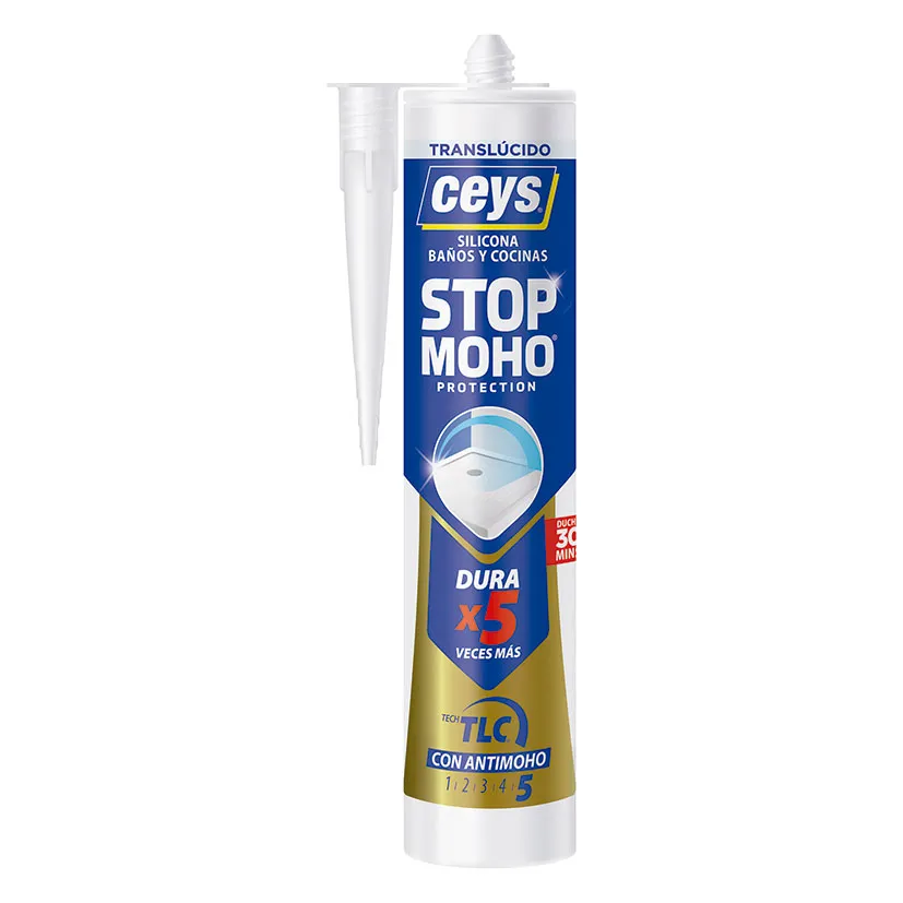 Silicona CEYS Stop Moho secado xpress cartucho Translúcido